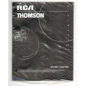 Manual for RCA Thomson RP2400 Personal CD Player NEW Factory Sealed